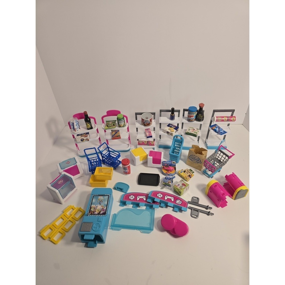 Shopkins 49 Piece Collectible Toy‎ Grocery Mixed Lot Miniatures Figures Bundle